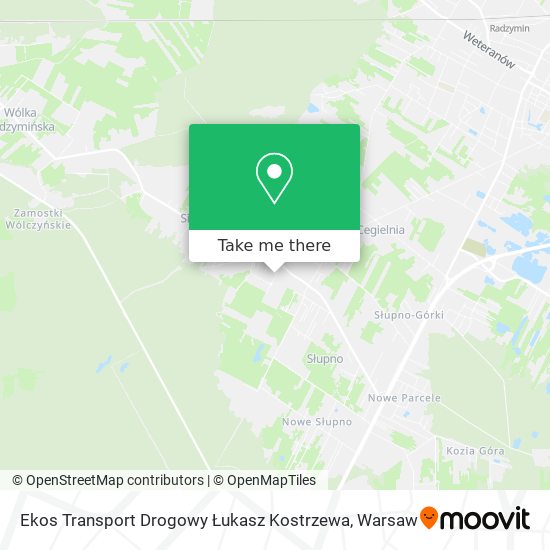 Ekos Transport Drogowy Łukasz Kostrzewa map