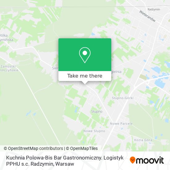 Kuchnia Polowa-Bis Bar Gastronomiczny. Logistyk PPHU s.c. Radzymin map