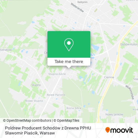 Poldrew Producent Schodów z Drewna PPHU Sławomir Piaścik map