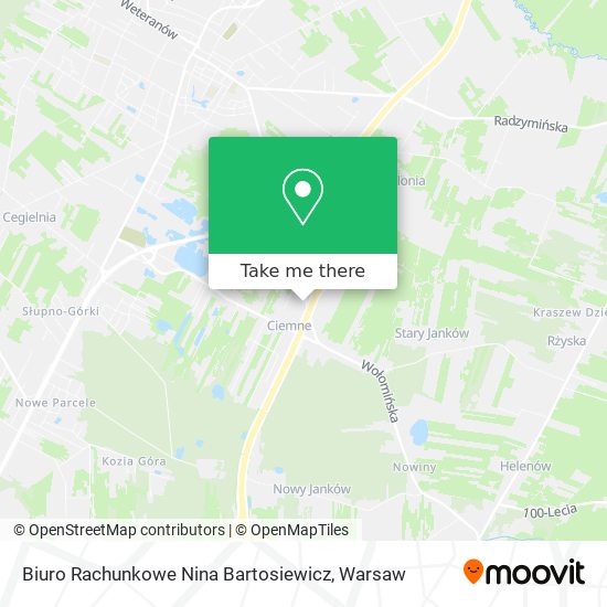 Biuro Rachunkowe Nina Bartosiewicz map