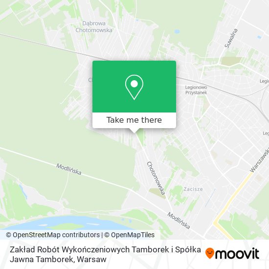 Zakład Robót Wykończeniowych Tamborek i Spółka Jawna Tamborek map