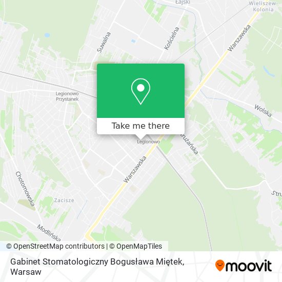 Gabinet Stomatologiczny Bogusława Miętek map