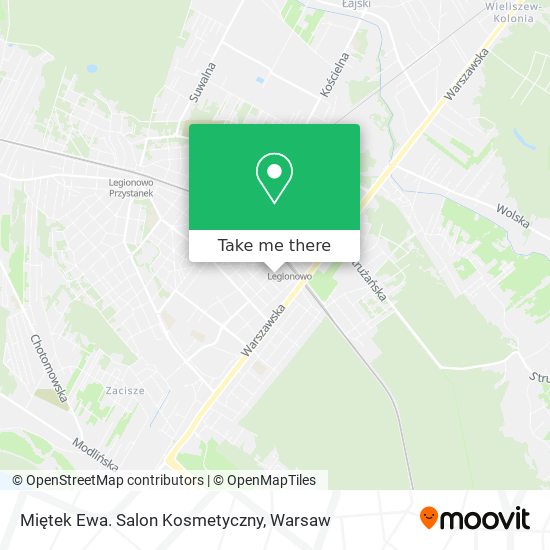 Miętek Ewa. Salon Kosmetyczny map