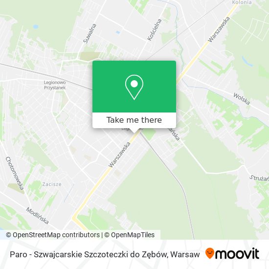 Paro - Szwajcarskie Szczoteczki do Zębów map