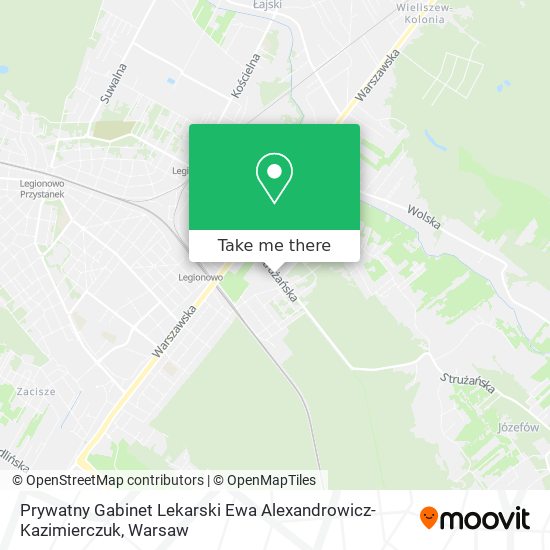 Prywatny Gabinet Lekarski Ewa Alexandrowicz-Kazimierczuk map