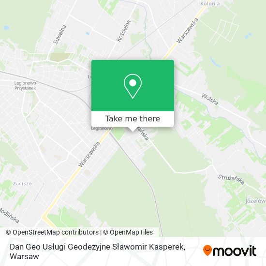 Dan Geo Usługi Geodezyjne Sławomir Kasperek map