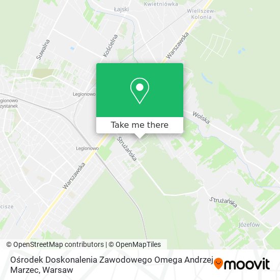 Ośrodek Doskonalenia Zawodowego Omega Andrzej Marzec map