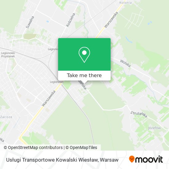 Usługi Transportowe Kowalski Wiesław map