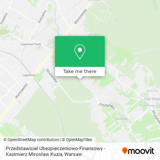 Przedstawiciel Ubezpieczeniowo-Finansowy - Kazimierz Mirosław Kuzia map