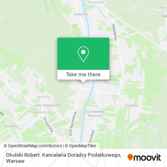 Okulski Robert. Kancelaria Doradcy Podatkowego map