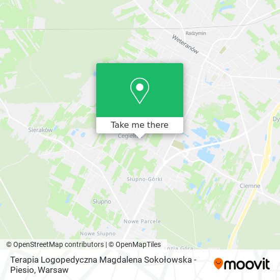 Terapia Logopedyczna Magdalena Sokołowska - Piesio map