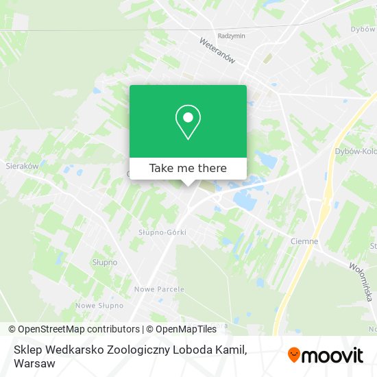 Sklep Wedkarsko Zoologiczny Loboda Kamil map