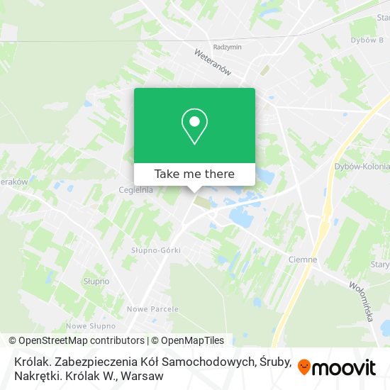 Карта Królak. Zabezpieczenia Kół Samochodowych, Śruby, Nakrętki. Królak W.