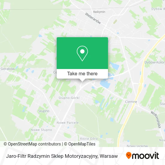Jaro-Filtr Radzymin Sklep Motoryzacyjny map