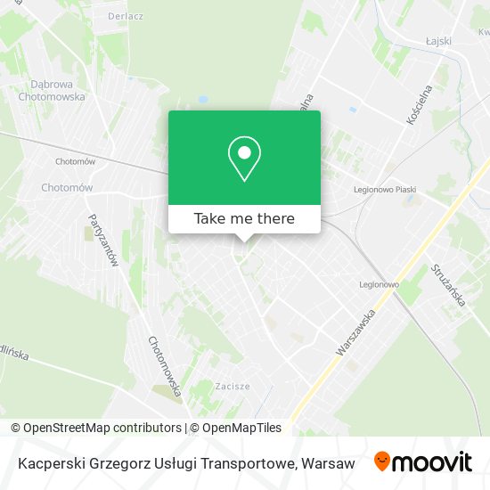 Kacperski Grzegorz Usługi Transportowe map