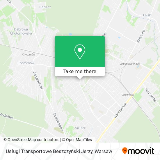 Usługi Transportowe Beszczyński Jerzy map