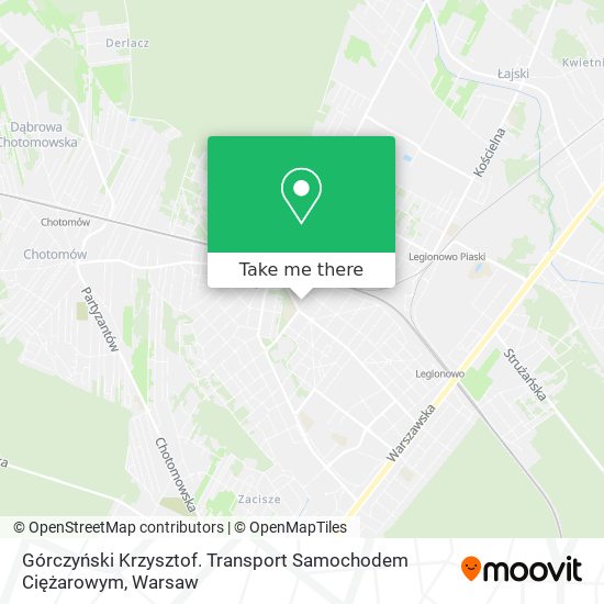 Górczyński Krzysztof. Transport Samochodem Ciężarowym map