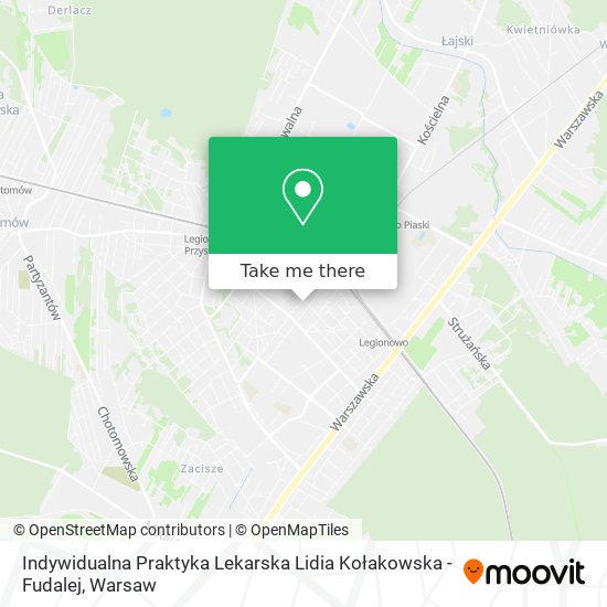 Indywidualna Praktyka Lekarska Lidia Kołakowska -Fudalej map