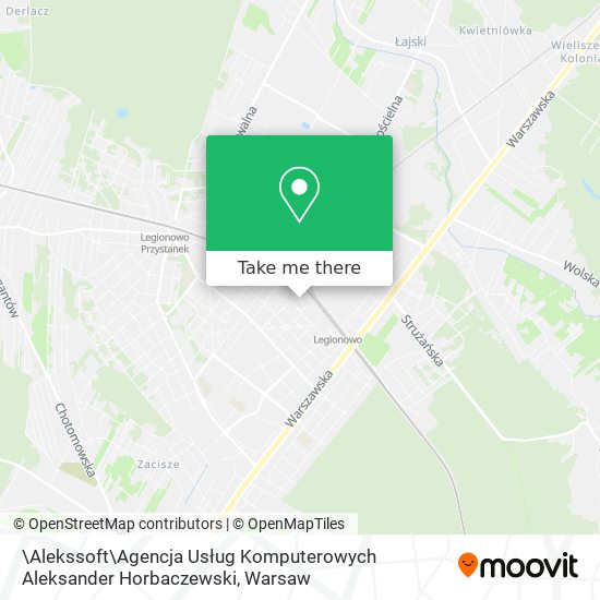 \Alekssoft\Agencja Usług Komputerowych Aleksander Horbaczewski map