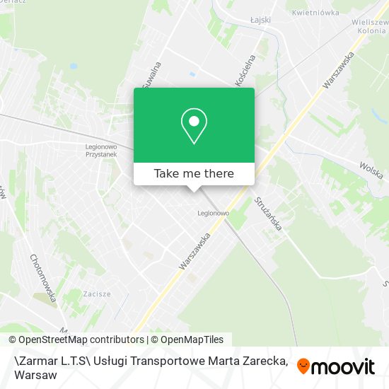 Карта \Zarmar L.T.S\ Usługi Transportowe Marta Zarecka