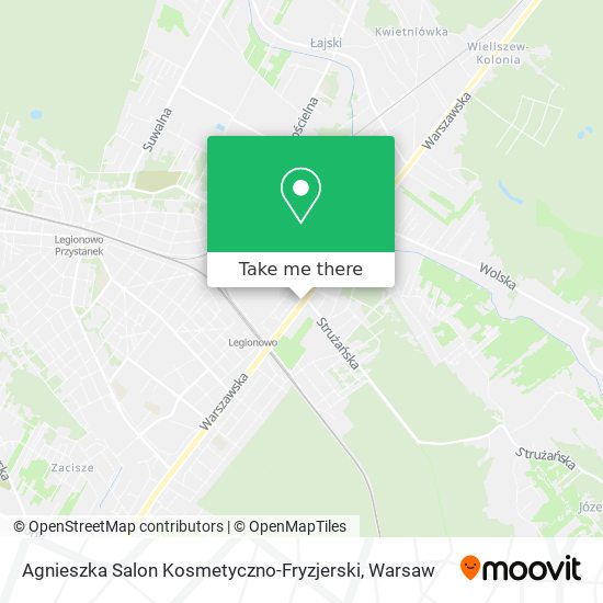 Agnieszka Salon Kosmetyczno-Fryzjerski map