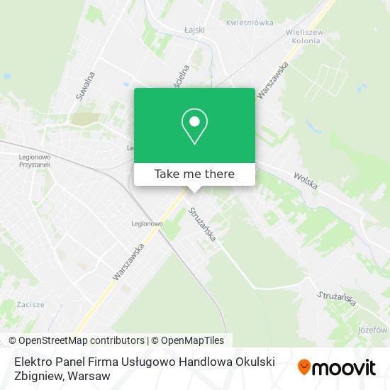 Elektro Panel Firma Usługowo Handlowa Okulski Zbigniew map