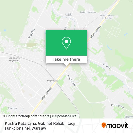 Kustra Katarzyna. Gabinet Rehabilitacji Funkcjonalnej map