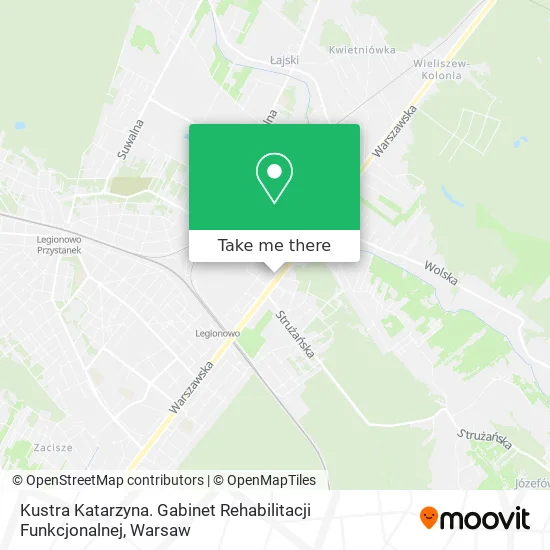 Kustra Katarzyna. Gabinet Rehabilitacji Funkcjonalnej map