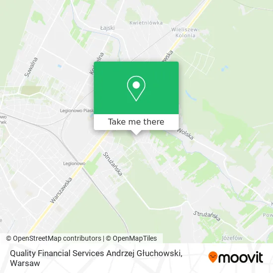 Quality Financial Services Andrzej Głuchowski map