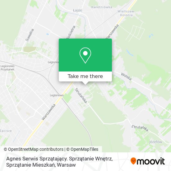 Agnes Serwis Sprzątający. Sprzątanie Wnętrz, Sprzątanie Mieszkań map