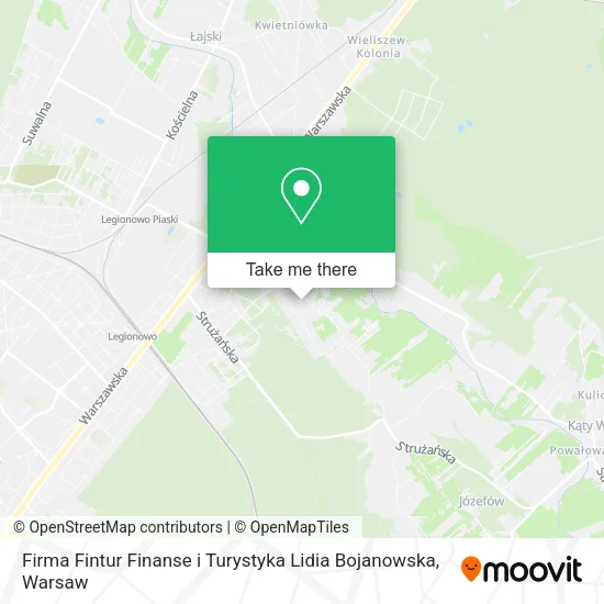 Firma Fintur Finanse i Turystyka Lidia Bojanowska map