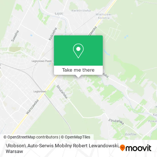 Карта \Robson\ Auto-Serwis Mobilny Robert Lewandowski