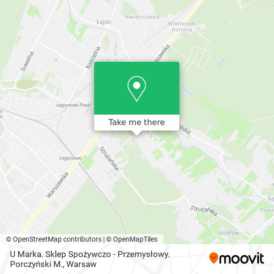 U Marka. Sklep Spożywczo - Przemysłowy. Porczyński M. map