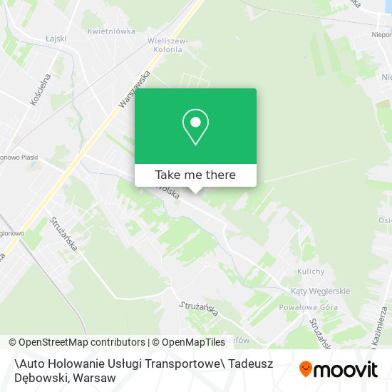 \Auto Holowanie Usługi Transportowe\ Tadeusz Dębowski map