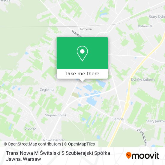 Trans Nowa M Świtalski S Szubierajski Spółka Jawna map