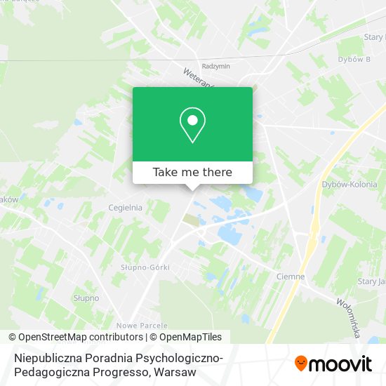 Niepubliczna Poradnia Psychologiczno-Pedagogiczna Progresso map