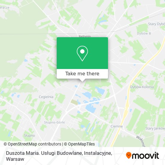 Duszota Maria. Usługi Budowlane, Instalacyjne map