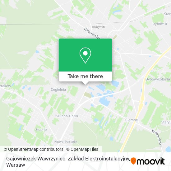 Gajowniczek Wawrzyniec. Zakład Elektroinstalacyjny map