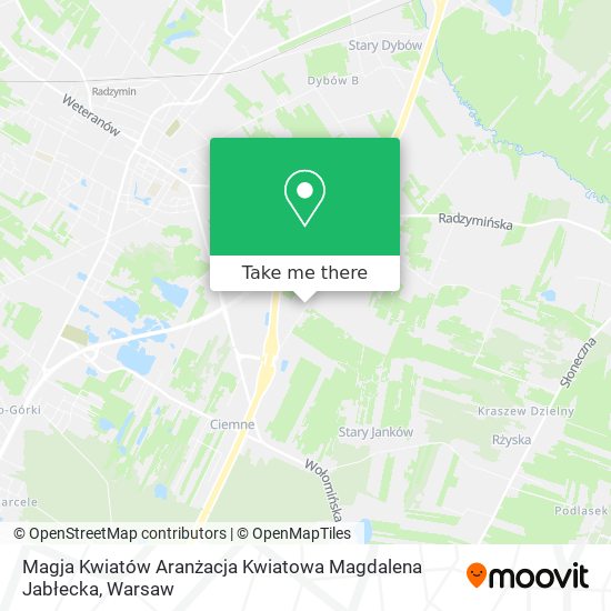 Magja Kwiatów Aranżacja Kwiatowa Magdalena Jabłecka map