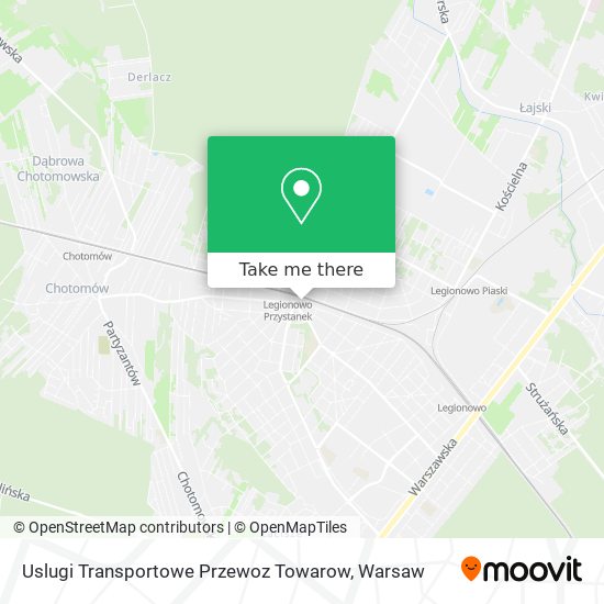 Карта Uslugi Transportowe Przewoz Towarow