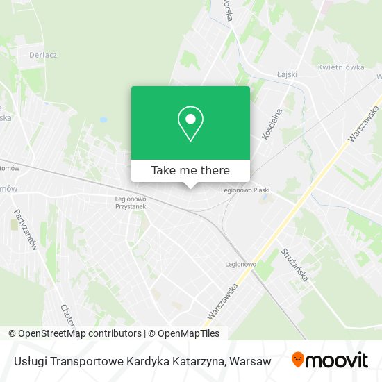 Usługi Transportowe Kardyka Katarzyna map