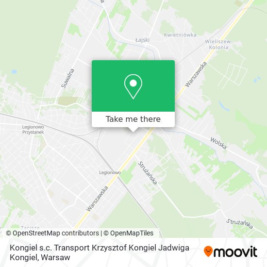 Kongiel s.c. Transport Krzysztof Kongiel Jadwiga Kongiel map