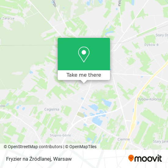 Fryzier na Źródlanej map