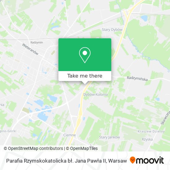 Parafia Rzymskokatolicka bł. Jana Pawła II map