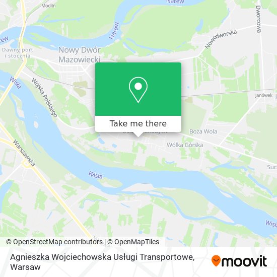 Agnieszka Wojciechowska Usługi Transportowe map