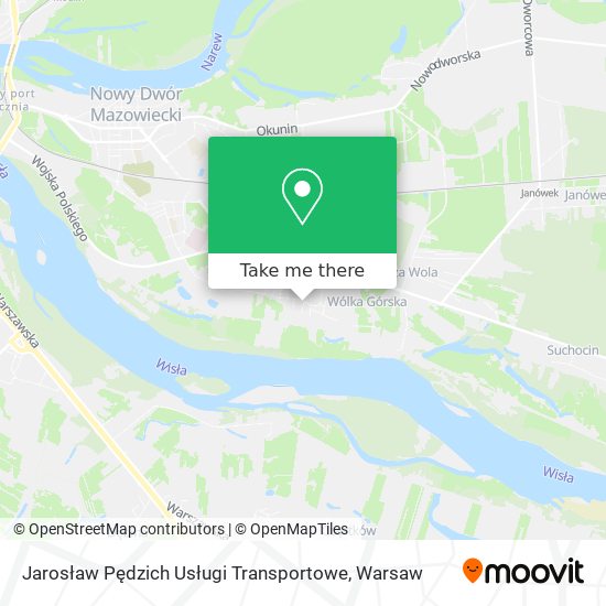 Jarosław Pędzich Usługi Transportowe map