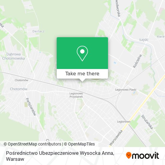 Pośrednictwo Ubezpieczeniowe Wysocka Anna map