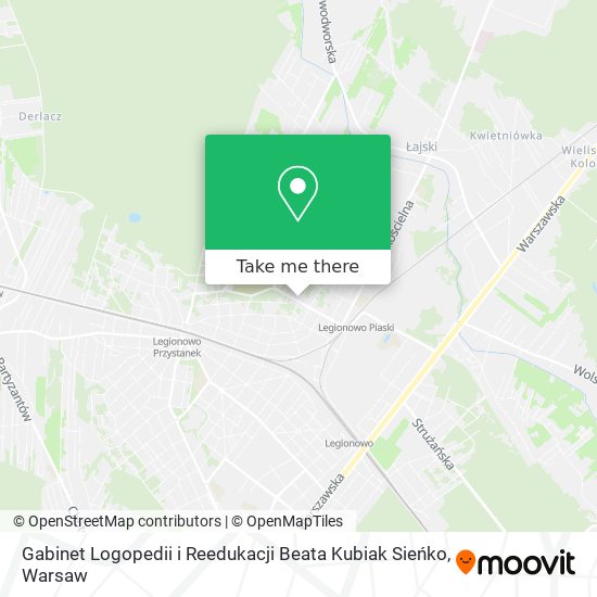 Gabinet Logopedii i Reedukacji Beata Kubiak Sieńko map