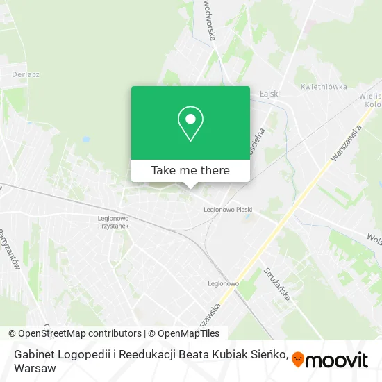 Gabinet Logopedii i Reedukacji Beata Kubiak Sieńko map