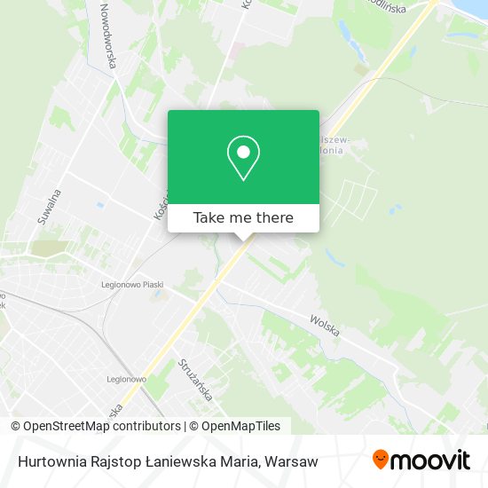 Hurtownia Rajstop Łaniewska Maria map